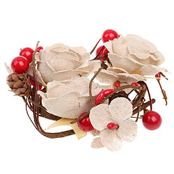 Mariage Rustique Naturelles Jute Burlap Fleur Corsage Poignet Shabby Décoration pas cher