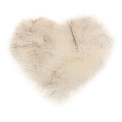 Avis amour forme shaggy doux peau de mouton tapis tapis de fausse fourrure 5cm pile blanc gris