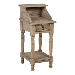 BigBuy Home Table de Nuit Naturel Bois 35 x 40 x 80 cm