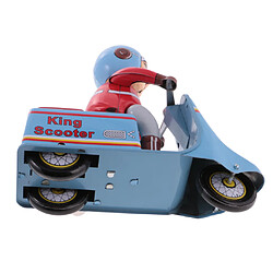 Classique Wind-up Jouets Scooter Rider Clockwork Menchincal Tin Toy Collectibles pas cher