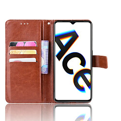 Wewoo Housse Coque Pour Oppo Reno Ace Retro Texture Crazy Horse Etui à rabat horizontal en cuir avec support & fentes cartes et cadre photo Marron pas cher