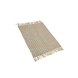 Acheter Beliani Tapis beige à carreaux 50 x 80 cm ADABAG