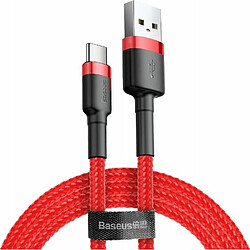 Cable Baseus Cafule CATKLF-B09 (USB 2.0 - USB type C ; 1 m; red color)