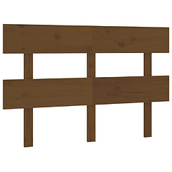 vidaXL Tête de lit Marron miel 138x3x81 cm Bois massif de pin