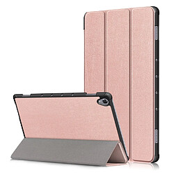 Etui en PU rose avec support tri-pliure pour votre Huawei MediaPad M6 10.8 pouces (2019)