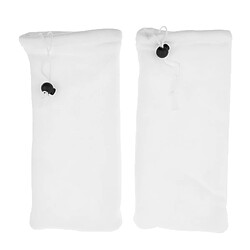 2 pcs blanc aquarium réservoir filtre sacs polyester poisson réservoir filtre chaussette sacs l