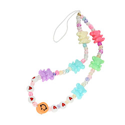 Avizar Bijou de Téléphone Bracelet Ourson 25cm Collection Lovely Multicolore