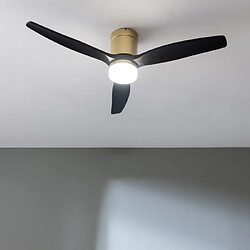 Ventilateur de Plafond avec Lumière Cecotec EnergySilence Aero 5600 Aqua Noir Doré 20 W 40 W