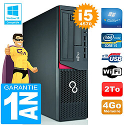 PC Fujitsu Esprimo E720 E85+ SFF Core I5-4570 4Go Disque 2 To Wifi W7 - Occasion