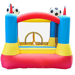 Avis Airmyfun Château gonflable 2,25m : aire de jeux rebondissante - souffleur et sac de rangement inclus - Football Aréna Castle