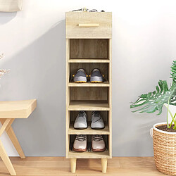 vidaXL Armoire à chaussures Chêne Sonoma 30x35x105cm Bois d'ingénierie