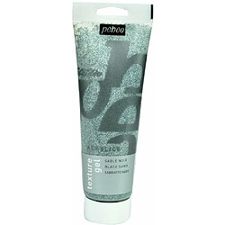 Avis Pébéo Peinture Acryliques 1 Tube Gel de Texture Sable Noir 250 ml