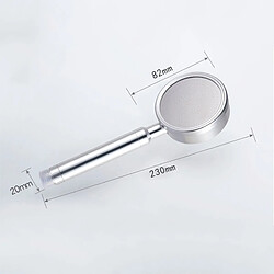 Avis Wewoo Pommeau de douche argent économie d'eau de pomme de à main ronde de forme d'aluminium d'espace, taille: 23 x 8,2 x 2cm