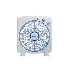 Ventilateur De Caisson Portable Léger Sonashi 12 Pouces, Avec Trois Réglages De Vitesse SBF-7031 Blanc / Bleu