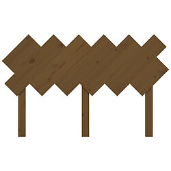 Acheter Maison Chic Tête de lit scandinave,Meuble de chambre Marron miel 132x3x81 cm Bois massif de pin -MN46360