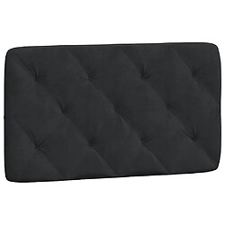 Acheter Vidaxl Lit avec matelas noir 90x190 cm velours