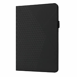 Etui en PU motif de losanges avec porte-cartes et élastique noir pour votre iPad mini (2021)