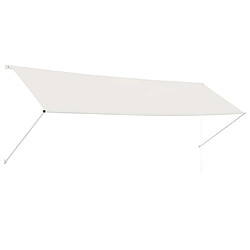 vidaXL Auvent rétractable 400x150 cm Crème