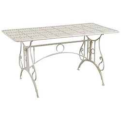 Biscottini Table Amovible En Fer Forgé Finition Rou