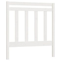 vidaXL Tête de lit Blanc 106x4x100 cm Bois massif de pin