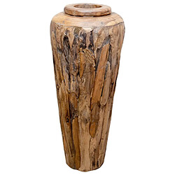 Acheter vidaXL Vase de décoration 40 x 80 cm Bois de teck solide