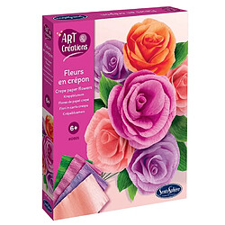 SentoSphère Fleurs en crepon - Roses - Art et creations