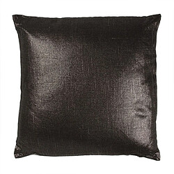 Thedecofactory COMETE OLD - Coussin en coton, lin et lurex noir 40x40