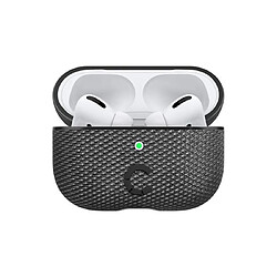 CYGNETT Coque pour Airpods Pro Tekview en Tissu Antidérapant Anti-Choc Noir