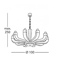 Acheter Luminaire Center Chandelier RIVIERA blanc 10 ampoules