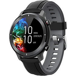 Chrono Montre Connectée, moniteur de fitness avec moniteur de fréquence cardiaque, moniteur d'activité, écran tactile rond 1.32 HD, podomètre étanche IP68 avec moniteur de sommeil, compteur de pas pour femmes et hommes(noir)