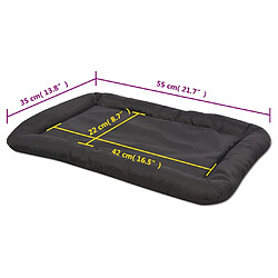 Acheter vidaXL Matelas pour chiens Taille M Noir