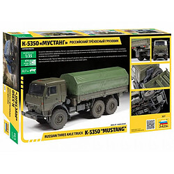 Zvezda Maquette Camion Russian Three Axle Truck K-5350 ""mustang""