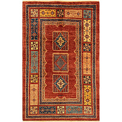 Vidal Tapis de laine 170x110 rouge Kashkuli