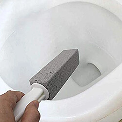 Universal 2 pierres ponce Poignée pour pierre de nettoyage Bol de toilette Nettoyeur Brosse Nettoyante Enlèveur de cercle d'eau dure | Porte-brosse de toilette(Gris) 