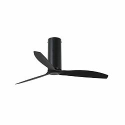 Faro Barcelona Ventilateur de plafond noir mat avec moteur à courant continu intelligent 