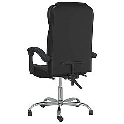 Acheter Helloshop26 Chaise fauteuil siège pivotante de inclinable de bureau informatique étude similicuir noir 02_0024269