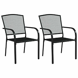 Acheter Salle à manger de jardin 3 pcs,Table et chaise à dîner anthracite acier -MN96031