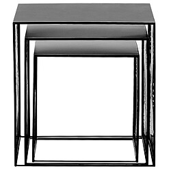 Acheter Beliani Ensemble de tables WALDO Set de 3 Noir