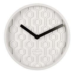 Avis Karlsson Horloge ronde en béton Honey 31 cm Blanc.