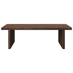 Avis vidaXL Support de moniteur chêne marron 50x27x15 cm bois d'ingénierie