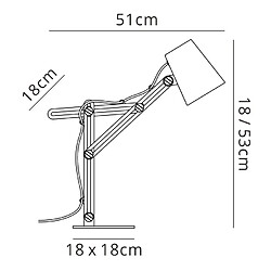 Luminaire Center Lampe de Table Looker 1 Ampoule E27, blanc mat/violet