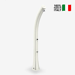 Douche solaire de jardin et mitigeur 35 litres Arkema Design Happy XL H420, Couleur: Blanc