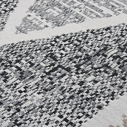 Avis vidaXL Tapis Noir et gris 120x180 cm Coton