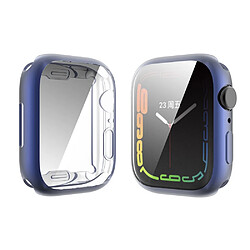 Coque en TPU ENKAY électroplaqué, bleu foncé pour votre Apple Watch Series 7 45mm