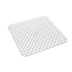 Kiamami Valentina Geo Slip Mat Douche Blanc 53x53 cm