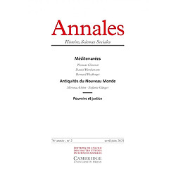 Annales, n° 2 (2021). Méditerranées