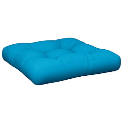 vidaXL Coussin de palette bleu tissu