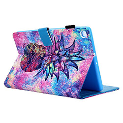 Acheter Etui en PU impression de modèle avec support ananas pour votre Samsung Galaxy Tab A 10.1 (2019) T510