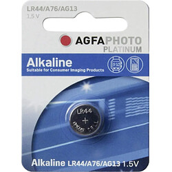 Agfa Photo AGFAPHOTO Batterie Alkaline LR44/AG13 1.5V Blister (1-Pack) 150-803470