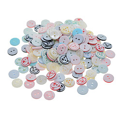 200pcs 12mm Bouteilles En Résine 2 Trous Boutons Décoratifs Couture Artisanat Bonhomme De Neige